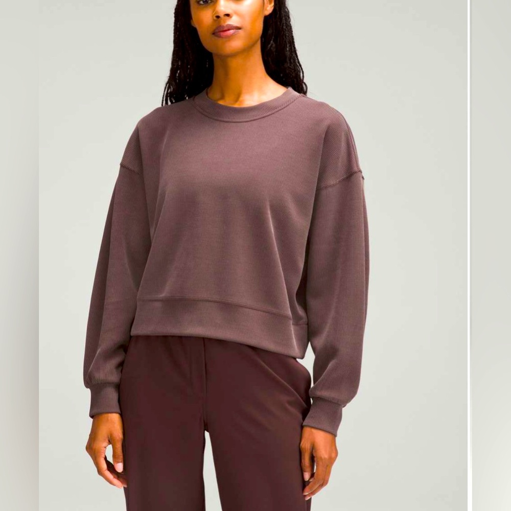 lululemon espresso ribbed Crewneck
